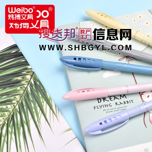 卡通创意速干走珠笔塑料中性笔写水笔图1