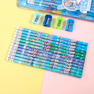 卡通铅笔儿童铅笔刻字hb小学生书写考试
