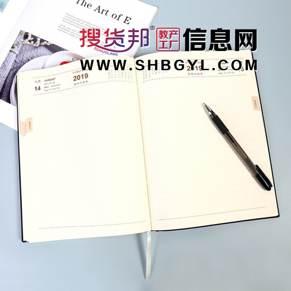 复古学生古风会议记事本子商务办公活页便携笔记本软皮a5图1