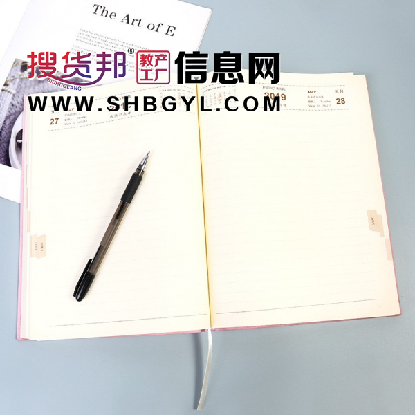 时尚记事本加厚精装本A5商务皮面本少女日记本办公学习笔记本图1