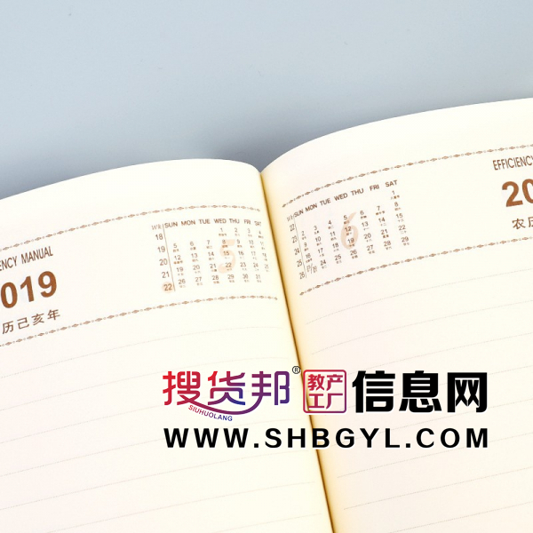 时尚记事本加厚精装本A5商务皮面本少女日记本办公学习笔记本图2