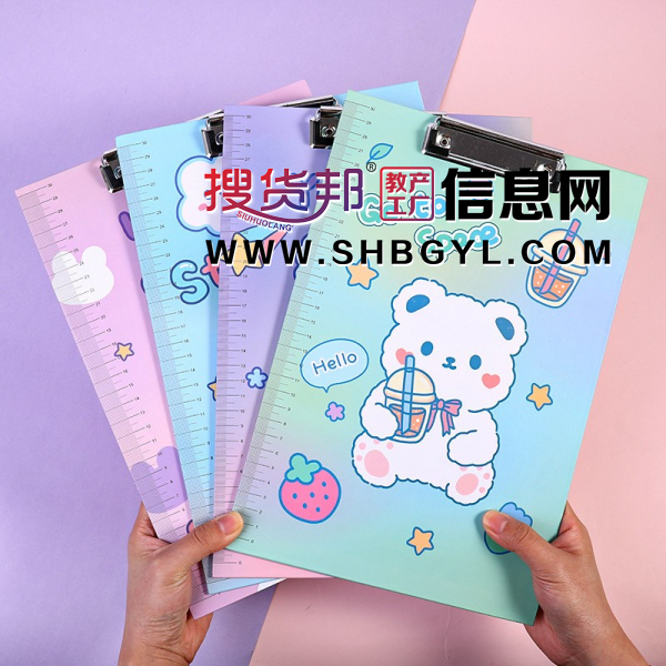夹文件夹写字板夹垫板学生试卷夹动漫板夹办公夹板图1