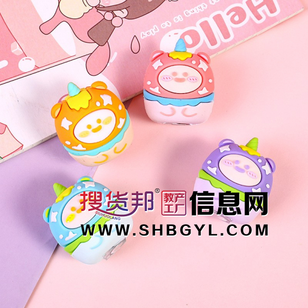 创意造型可爱萌的手动造型独角兽卡通铅笔刀图2