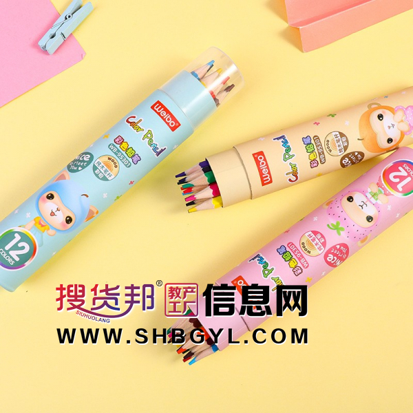 桶装彩色铅笔学生美术绘画用12色专用幼儿园彩色铅笔图2