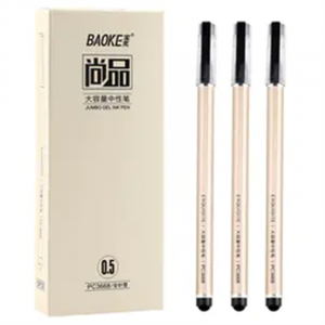 宝克大容量针管笔 一次性签字笔巨能写水笔
