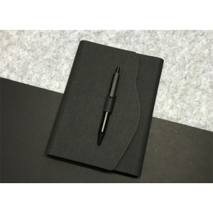 A5三折活页笔锁商务笔记本办公工作会议记录本日记本活页笔记本商务