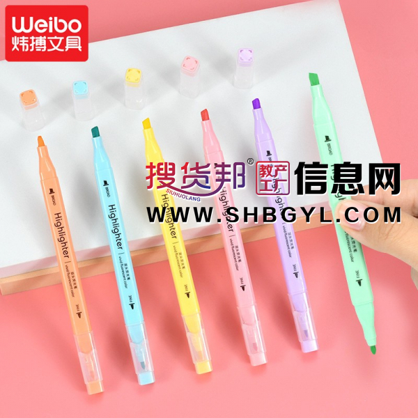 六色双头荧光笔细支携带便捷色彩清新勾线笔标记笔便携图2