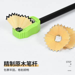 新款黑杆HB铅笔12只装内送卷笔刀学生考试用用品