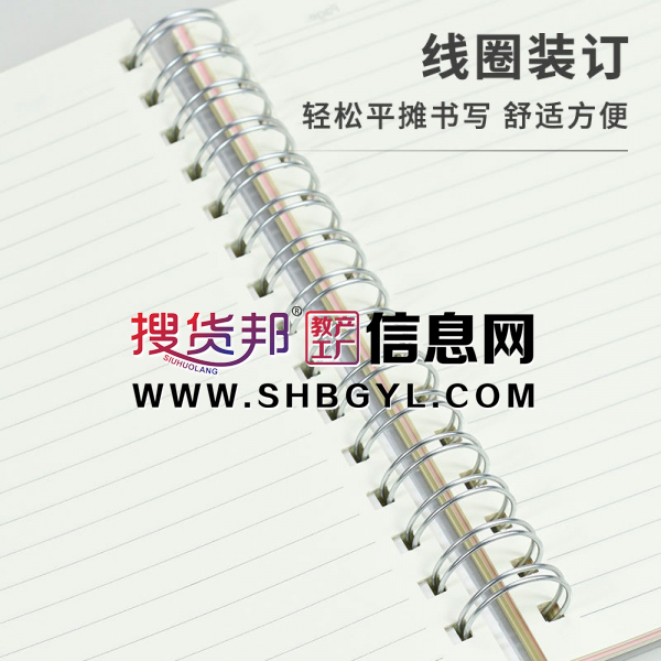 新款创意简约线圈笔记本铁圈学生商务日记本办公横线记事本图2
