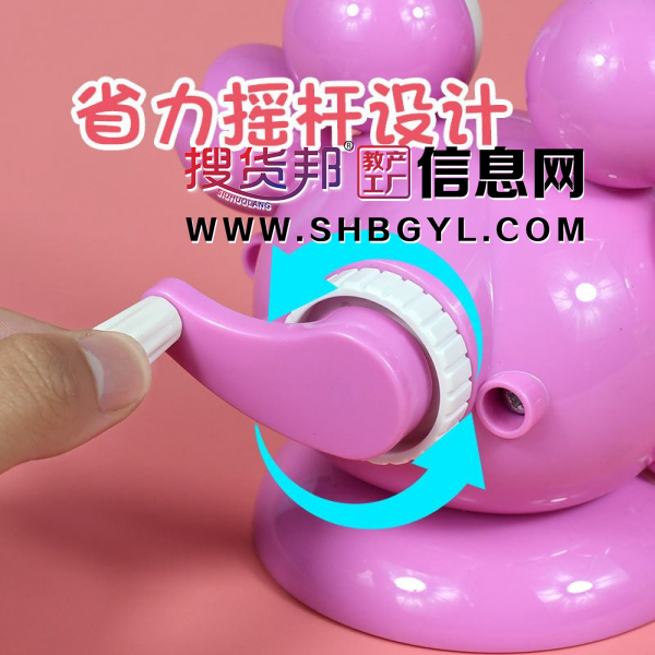 卡通卷笔刀轻巧可爱螃蟹转笔刀儿童学生手摇削笔刀图3