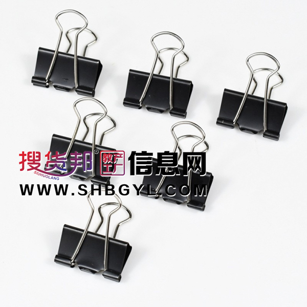 办公文具用品25mm小夹子票据文件长尾夹活页金属铁燕尾夹图1