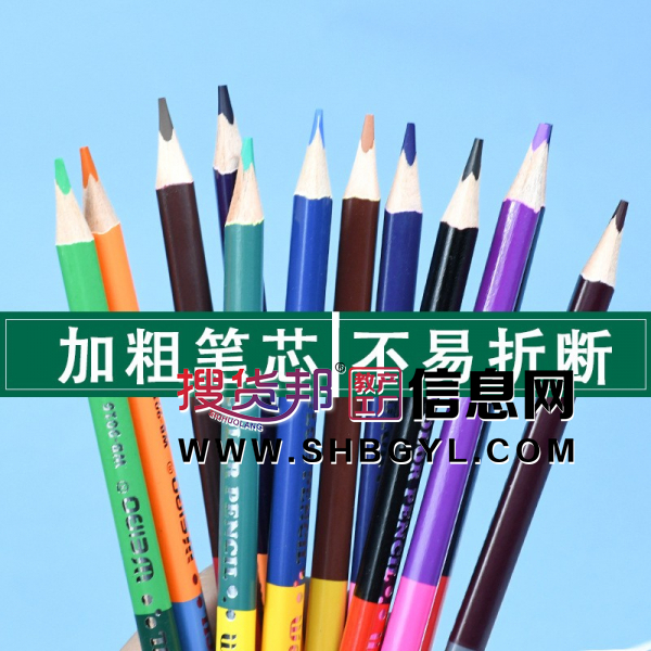 涂鸦彩色双头24色铅笔套装儿童画笔学生文具绘画油性彩铅笔图2