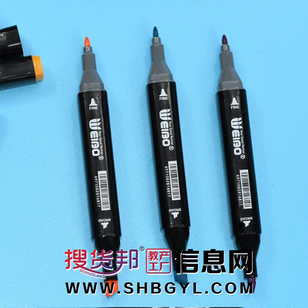 双头学生用绘画涂鸦动漫建筑手绘设计彩色画笔酒精马克笔全套图2