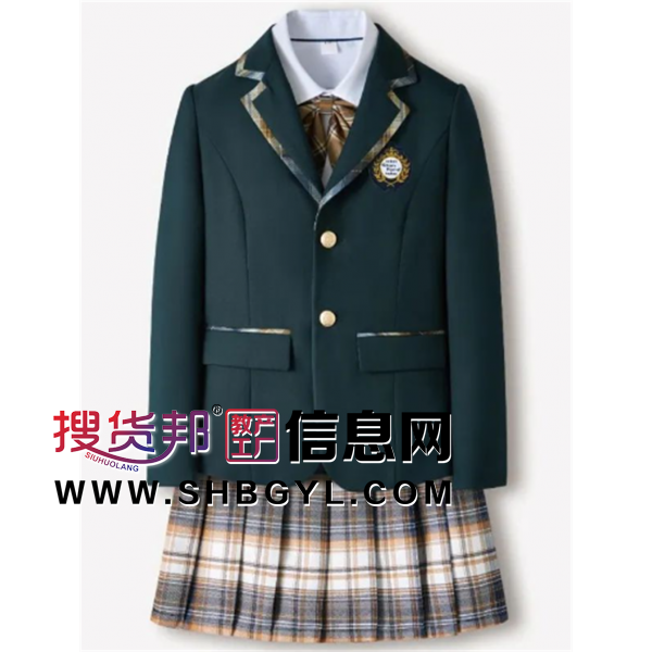 秋冬季套装外套上衣下衣西装学院风西服时尚学生装校服简约班服图1