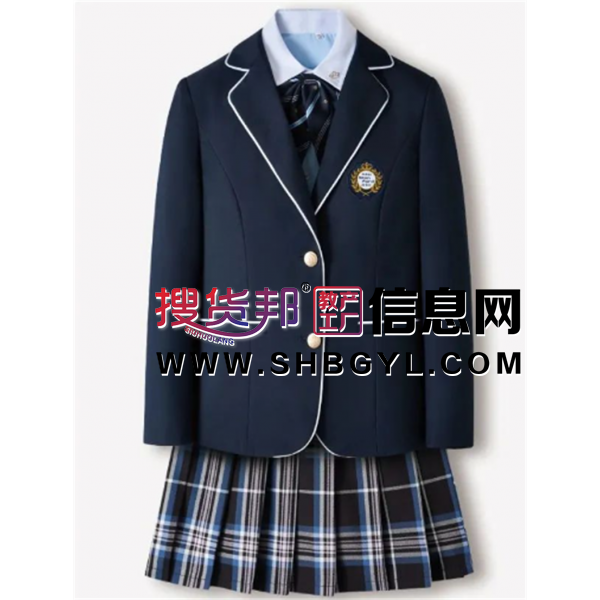西服时尚学生装校服简约班服秋冬季套装外套上衣下衣西装学院风图1