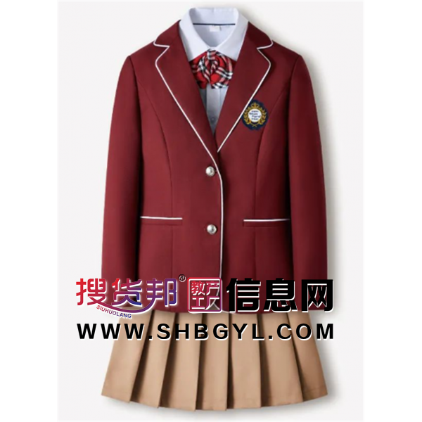 秋冬季套装外套上衣下衣西装学院风西服时尚学生装校服简约英伦风班服图1