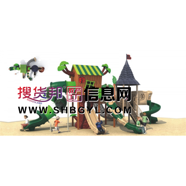 幼儿园户外木制游乐设施儿童木制滑梯系列LDX 03201图1
