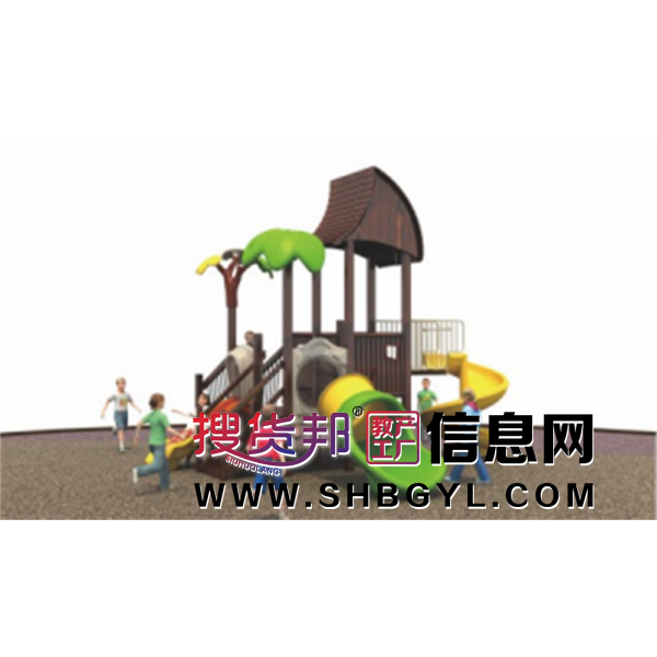 幼儿园户外木制游乐设施儿童木制滑梯系列LDX 03604图1
