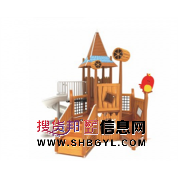 幼儿园户外木制游乐设施儿童木制滑梯系列LDX 03805图1