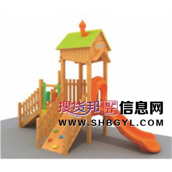 幼儿园户外木制游乐设施儿童木制滑梯系列LDX 03806图1
