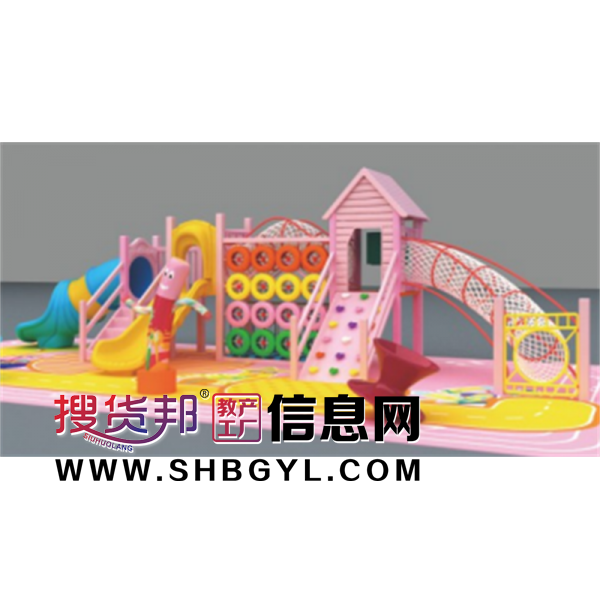 幼儿园户外木制游乐设施儿童木制滑梯系列LDX 04005图1