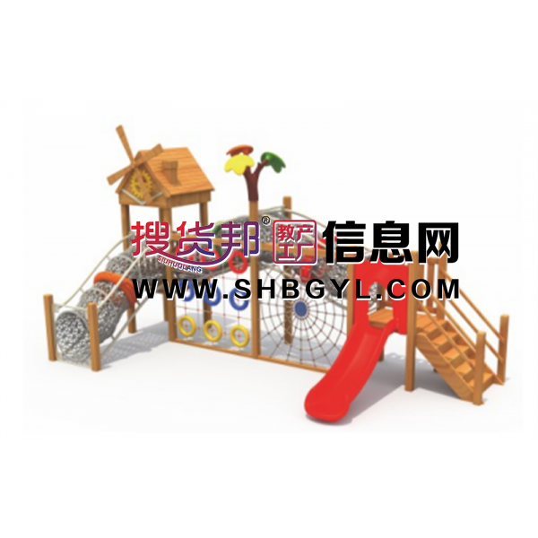 幼儿园户外木制游乐设施体能拓展攀爬系列LDX 04501图1