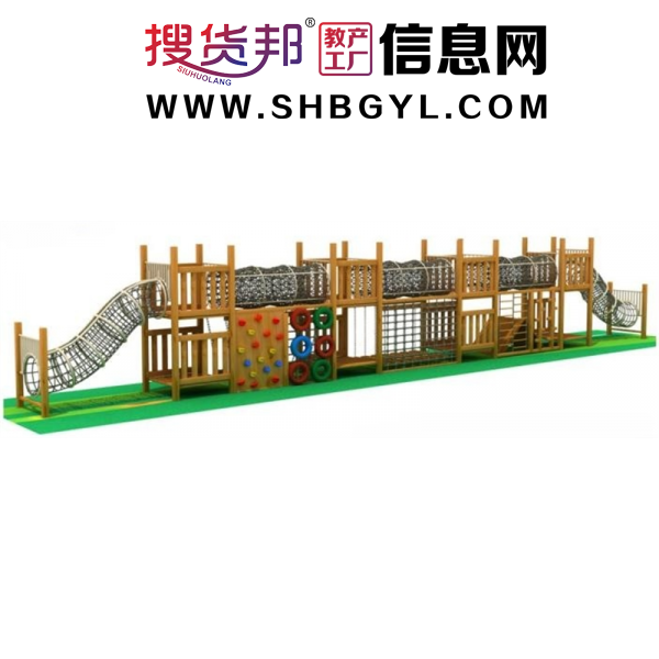 幼儿园户外木制游乐设施体能拓展攀爬系列运动组合拱笼(进口木制)LDX 04602图1