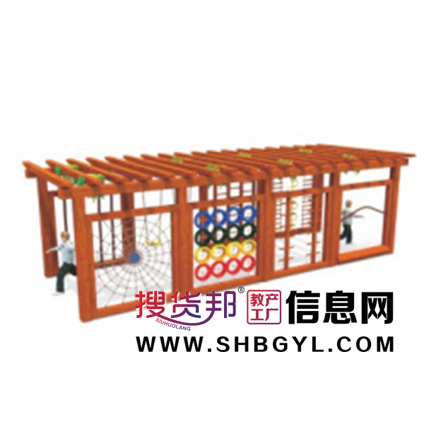 幼儿园户外木制游乐设施体能拓展攀爬系列LDX 04902图1