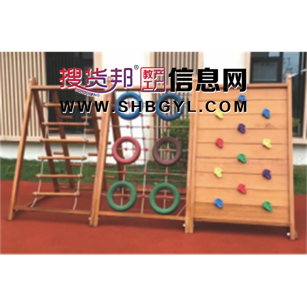 幼儿园户外木制游乐设施体能拓展攀爬系列四面攀爬LDX 04906图1