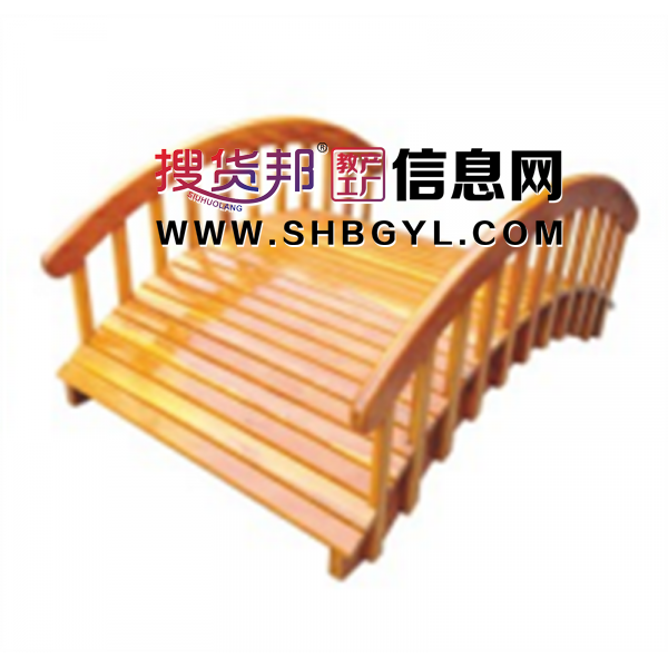 幼儿园户外木制游乐设施体能拓展攀爬系列拱桥(进口木制)LDX 05005图1