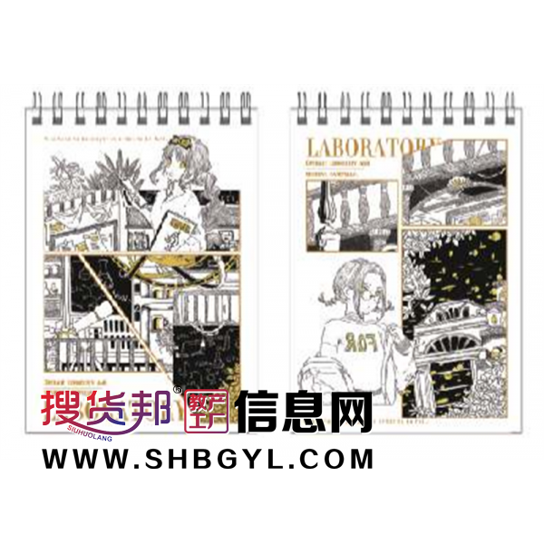 100开小线圈本-精致文艺简约高颜值黑白学生横线加厚方格笔记本记事本图2