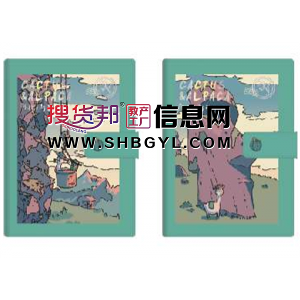 PU磁扣本-牛皮纸作业本简约学生加厚练习本课堂笔记本日记本图1