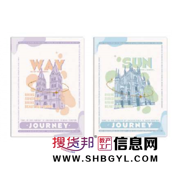 目的地-复古车线本记事本高颜值学生本简约时尚缝线本笔记本文艺摘抄本图1