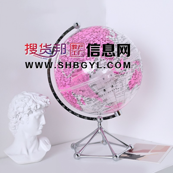 创意透明地球仪摆件桌面装饰大摆件透明 水晶球图1