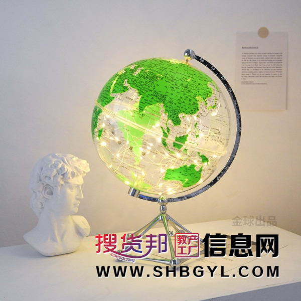 轻奢高档客厅办公室创意透明地球仪摆件桌面装饰图3