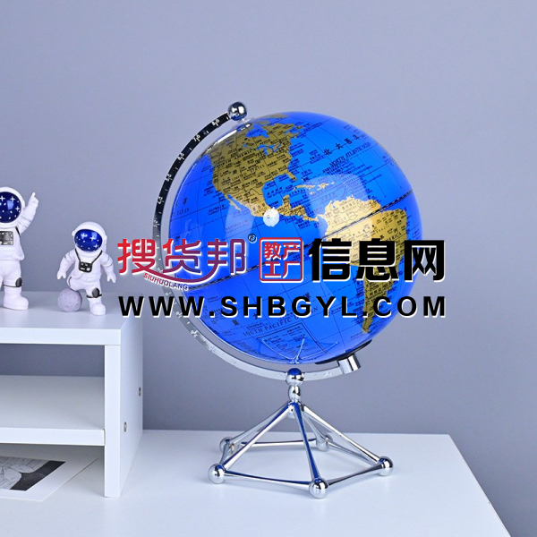 高档轻奢触摸三色换挡 创意透明地球仪大摆件透明 水晶球图2