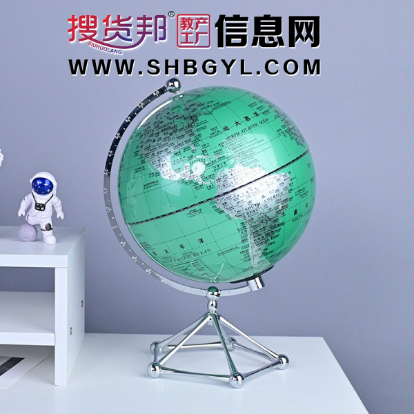 高档轻奢触摸三色换挡 创意透明地球仪大摆件透明 水晶球图4