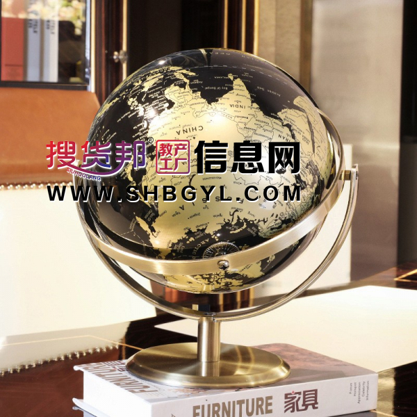 现代轻奢高档地球仪摆件双语地球仪大号25cm图3