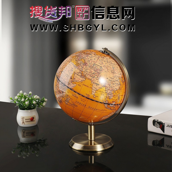 弓形高档地球仪办公室书房桌面玄关客厅家居软 装饰品图2