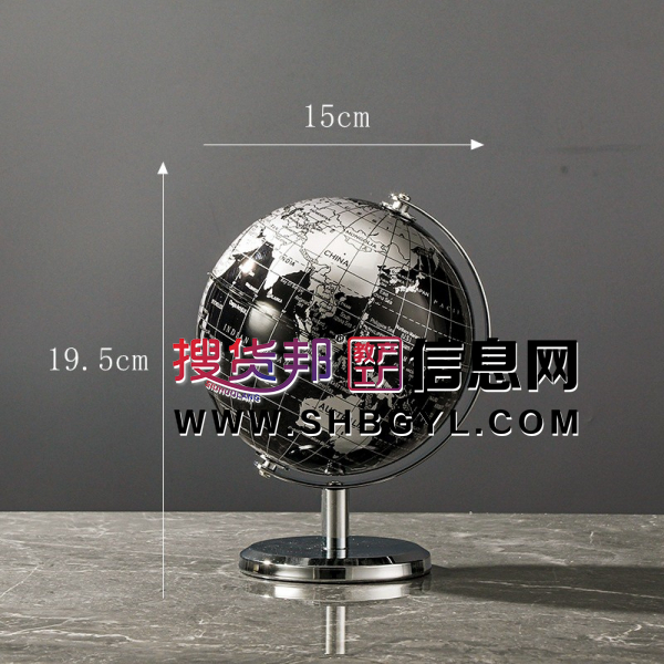 地球仪全英文摆件小号酒柜办公室14cm英文地球仪图5