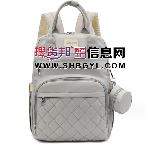 新款便捷收纳干湿分离手提妈咪包大容量尼龙防泼水母婴包图1