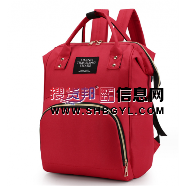 时尚妈咪包双肩背手提拼色双肩包母婴外出收纳包批发母婴包现货图1
