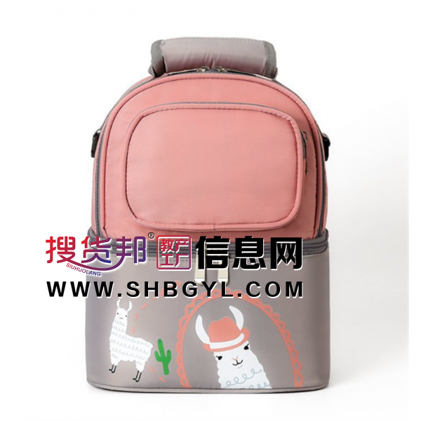 时尚母婴背包小巧型母乳保鲜包背奶包行走的小冰箱双肩包实用款图2