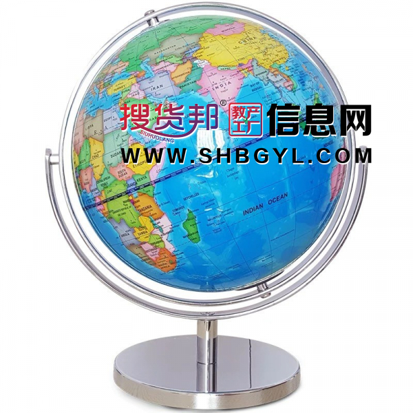 英文版地球仪720°万向旋转初中生高中生用25cm高中生用高清出口图1