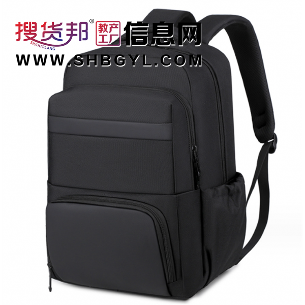 新款大容量商务双肩包多功能电脑包男士双肩包户外登山背包可印字图1