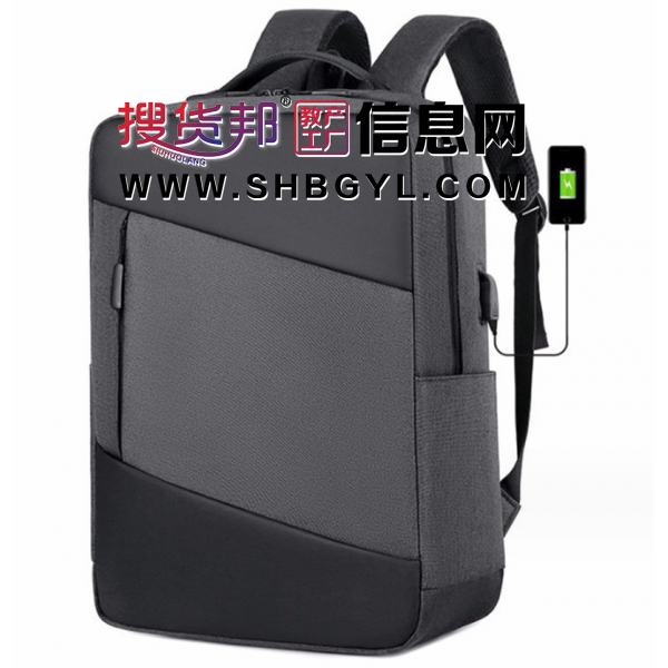 背包双肩包男商务休闲双肩包户外旅行多功能电脑包印logo学生书包图2