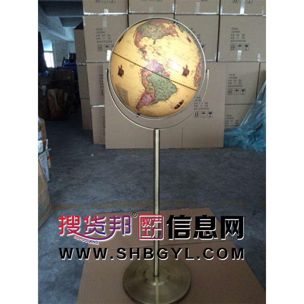 高清720度万向旋转地球仪书房客厅办公室落地摆件装饰工艺礼品图1
