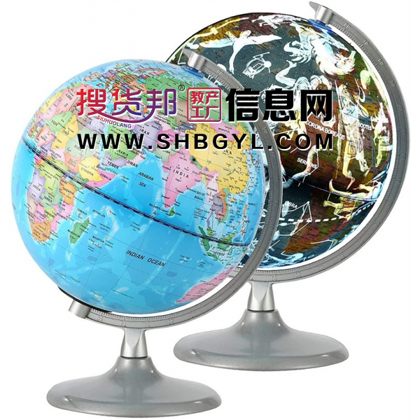 纯英文星座地球仪20cm教学发光星空图3