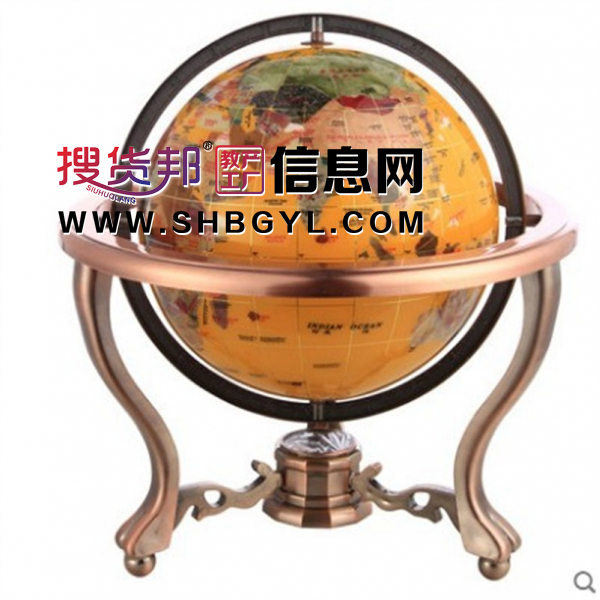 33CM宝石桌面台式地球仪工艺品办公室书房室内摆件开业礼品图3