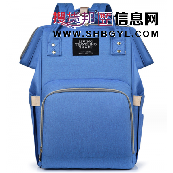妈咪包多功能双肩包母婴包大容量妈妈包干湿分离便携储耐双肩背包图2
